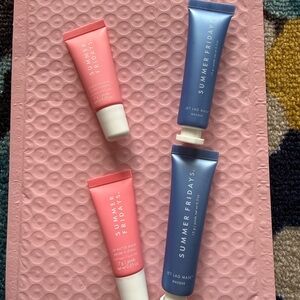 Summer Fridays Lip Butter Balm and Jet Lag Mask - Pink and Blue